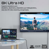 8K@60Hz High-Definition DisplayPort Cable