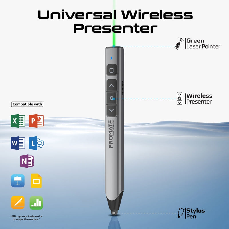 Universal Intuitive Wireless Presenter with Stylus Pen