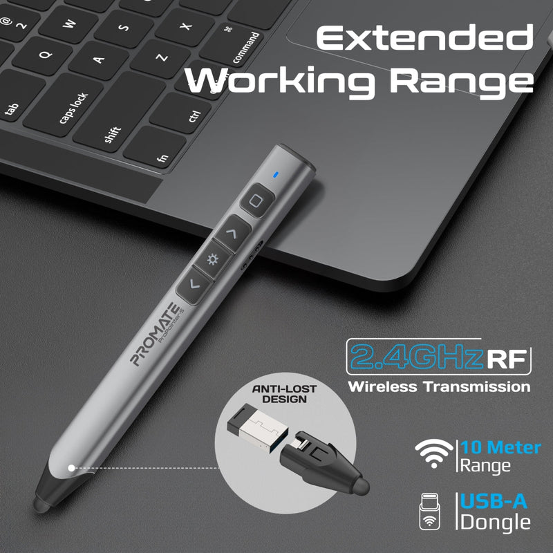 Universal Intuitive Wireless Presenter with Stylus Pen