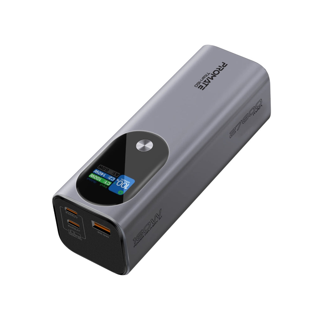 Ultra-Compact 160W Multi-Port PD 3.1 Power Bank with TFT LCD Screen ...